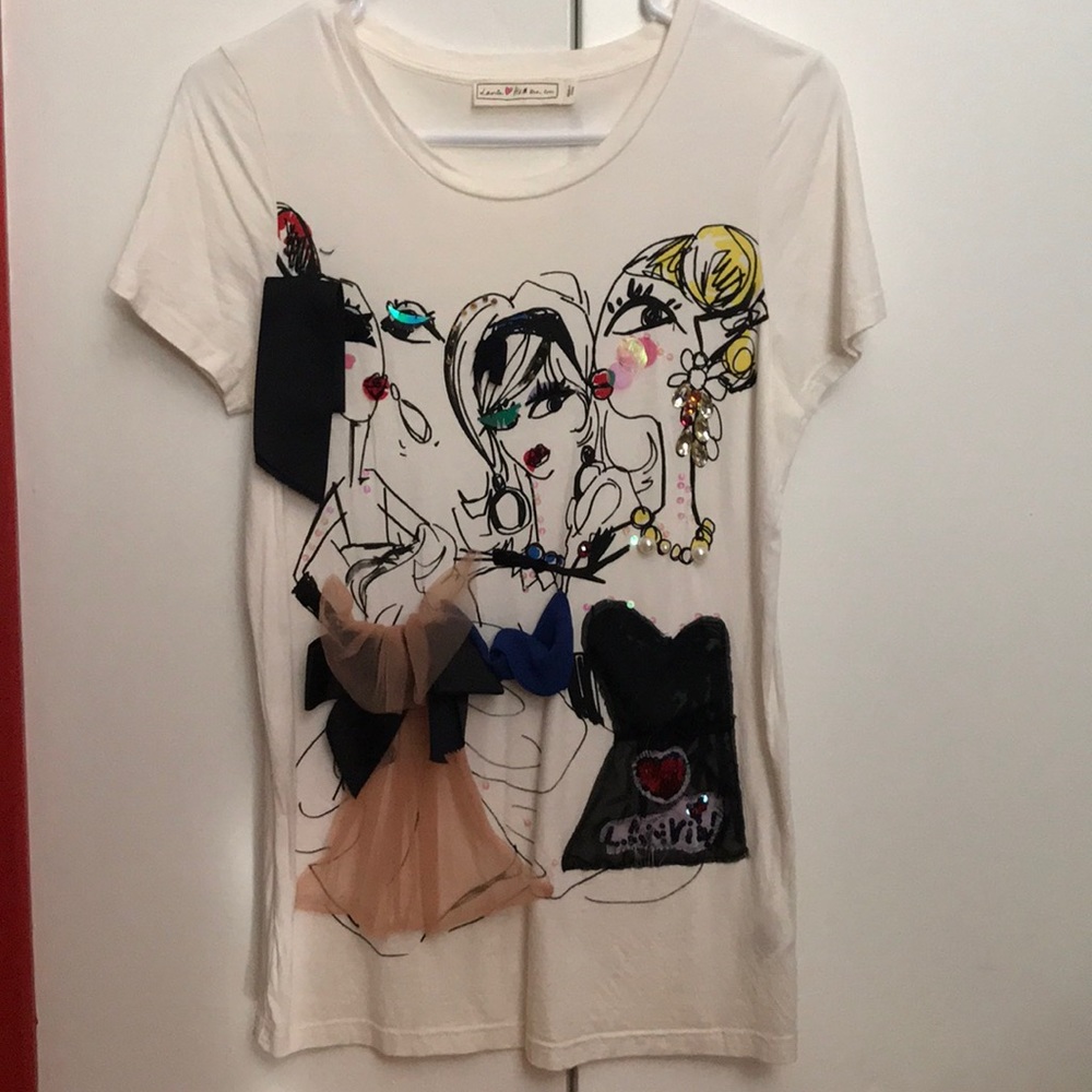 Lanvin for hm T-shirt top in size s